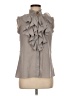 Spense Gray Sleeveless Blouse Size M - photo 1
