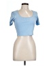 Bar III Blue Short Sleeve T-Shirt Size L - photo 1