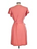 Nine West Solid Pink Casual Dress Size L - photo 2
