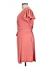Nine West Solid Pink Casual Dress Size L - photo 5