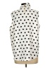 Ann Taylor 100% Polyester Polka Dots Ivory Sleeveless Blouse Size L - photo 2