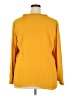 Ann Taylor LOFT 100% Polyester Yellow Long Sleeve Blouse Size 18 - photo 2
