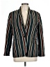Zara Stripes Green Blazer Size L - photo 1