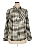 Merona 100% Cotton Houndstooth Ivory Long Sleeve Button-Down Shirt Size XL - photo 1