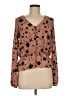 Sienna Sky 100% Polyester Brown Long Sleeve Blouse Size M - photo 1