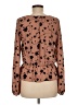 Sienna Sky 100% Polyester Brown Long Sleeve Blouse Size M - photo 2