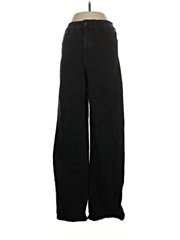 Madewell The Tall Perfect Vintage Wide-Leg Jean in Black Rinse Wash (view 1)