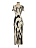Shein 100% Polyester Graphic Ivory Cocktail Dress Size S - photo 1