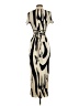 Shein 100% Polyester Graphic Ivory Cocktail Dress Size S - photo 2