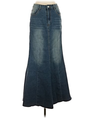 Unbranded Denim Skirt (view 1)