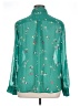 Covington 100% Polyester Floral Teal Long Sleeve Blouse Size XL - photo 2