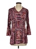 Chloe+Rene 100% Polyester Burgundy 3/4 Sleeve Blouse Size S - photo 1