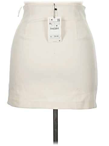 Zara Faux Leather Skirt (view 2)