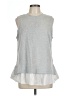 All At Once Gray Sleeveless Top Size L - photo 1
