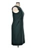 J.Crew 100% Polyester Solid Teal Cocktail Dress Size 14 - photo 4