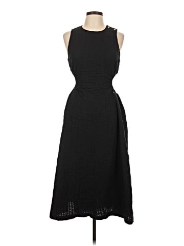 Madewell Seersucker Cutout Midi Dress (view 1)