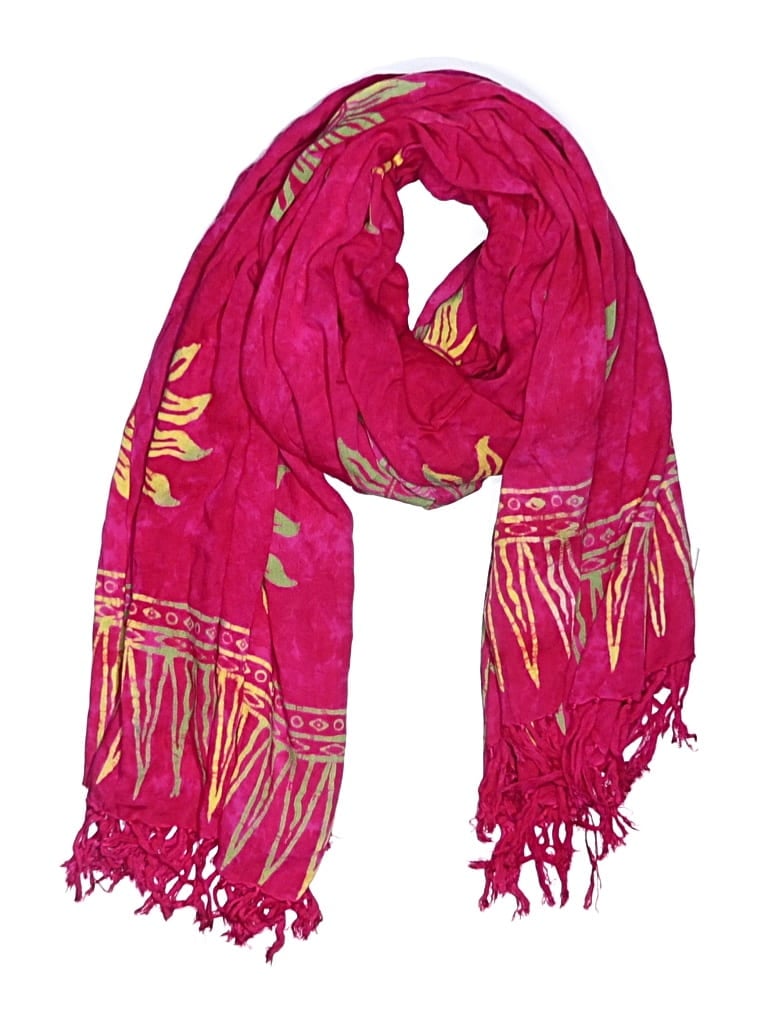 Pre-owned Assorted Brands Scarf In Pink