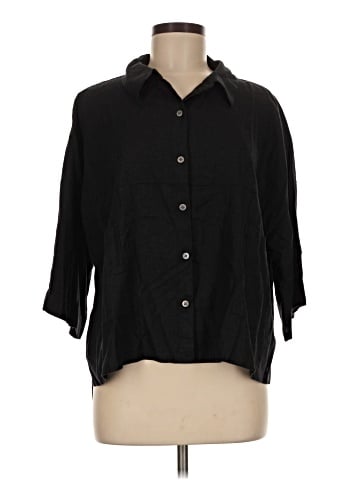 Peace Love World 3/4 Sleeve Blouse (view 1)