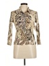 Alberto Makali 100% Polyester Tan 3/4 Sleeve Blouse Size M - photo 1