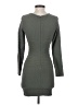 Bebe Solid Gray Cocktail Dress Size XXS - photo 2
