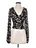 Free People 100% Polyester Black Long Sleeve Blouse Size XS - photo 1