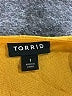 Torrid Solid Yellow Short Sleeve Henley Size 1X Plus (1) - photo 7
