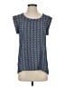 Pleione 100% Polyester Blue Short Sleeve Top Size S - photo 1