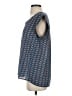 Pleione 100% Polyester Blue Short Sleeve Top Size S - photo 5