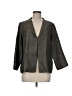 Eileen Fisher Chevron-herringbone Gray Silk Blazer Size M - photo 1