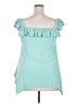 Evans Teal Sleeveless Blouse Size 20 - photo 2