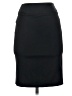 Express Solid Black Formal Skirt Size 00 - photo 1