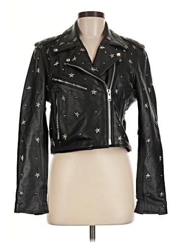 Understated Leather Jacket - front
