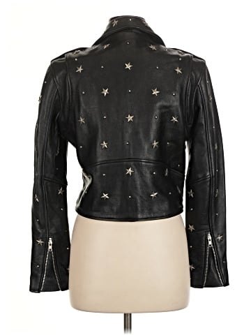Understated Leather Jacket - back