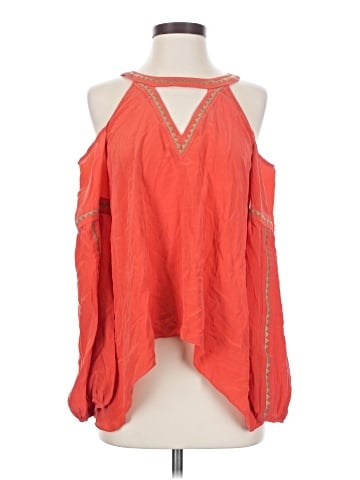 BCBGMAXAZRIA Sleeveless Silk Top (view 1)