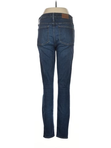 Madewell Tall 9" Mid-Rise Skinny Jeans in Hayes Wash: Button-Front Edition (view 2)