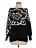 Boston Proper Floral Black Pullover Sweater Size S - photo 1