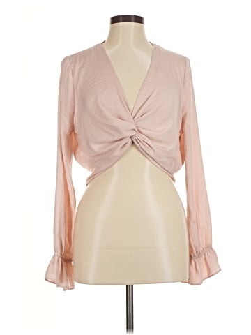 Topshop Long Sleeve Blouse (view 1)