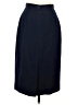 Lands' End 100% Wool Solid Blue Wool Skirt Size 6R - photo 1