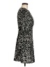 Topshop 100% Polyester Print Black Casual Dress Size 8 - photo 4
