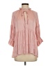 Love Token 100% Polyester Pink 3/4 Sleeve Blouse Size S - photo 1