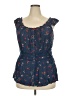 Maurices 100% Rayon Blue Sleeveless Blouse Size XXL - photo 1
