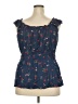 Maurices 100% Rayon Blue Sleeveless Blouse Size XXL - photo 2