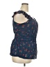 Maurices 100% Rayon Blue Sleeveless Blouse Size XXL - photo 4
