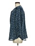 Jachs Girlfriend 100% Polyester Blue 3/4 Sleeve Blouse Size M - photo 5