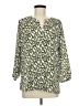 Jachs Girlfriend 100% Polyester Green 3/4 Sleeve Blouse Size M - photo 1