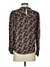 Ann Taylor LOFT 100% Modal Floral Black Long Sleeve Blouse Size S - photo 2