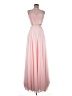 Clarisse 100% Polyester Solid Pink Cocktail Dress Size 6 - photo 1