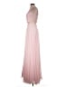 Clarisse 100% Polyester Solid Pink Cocktail Dress Size 6 - photo 5