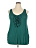 Lane Bryant Teal Sleeveless Blouse Size 18 - 20 Plus - photo 1