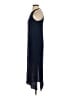 Voz Solid Blue Casual Dress Size S - photo 5